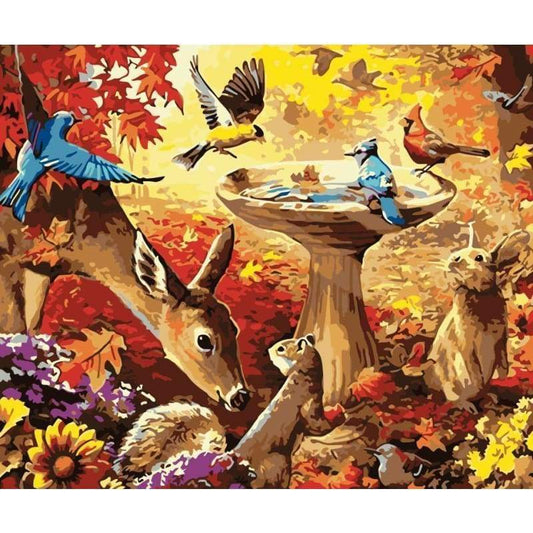 Deer Diy Paint By Numbers Kits WM-1777 - NEEDLEWORK KITS