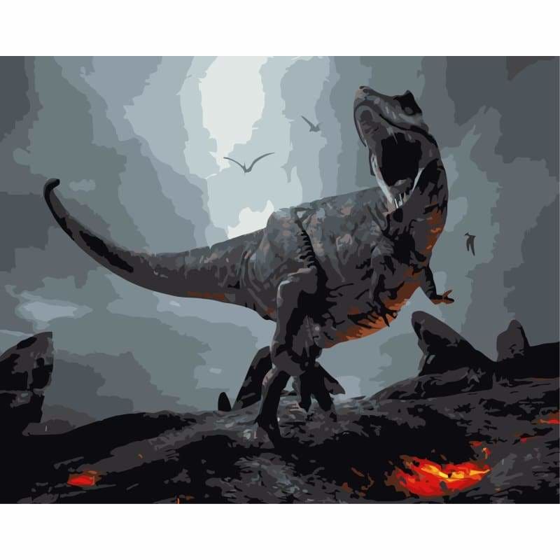 Dinosaur Diy Paint By Numbers Kits WM-1179 - NEEDLEWORK KITS