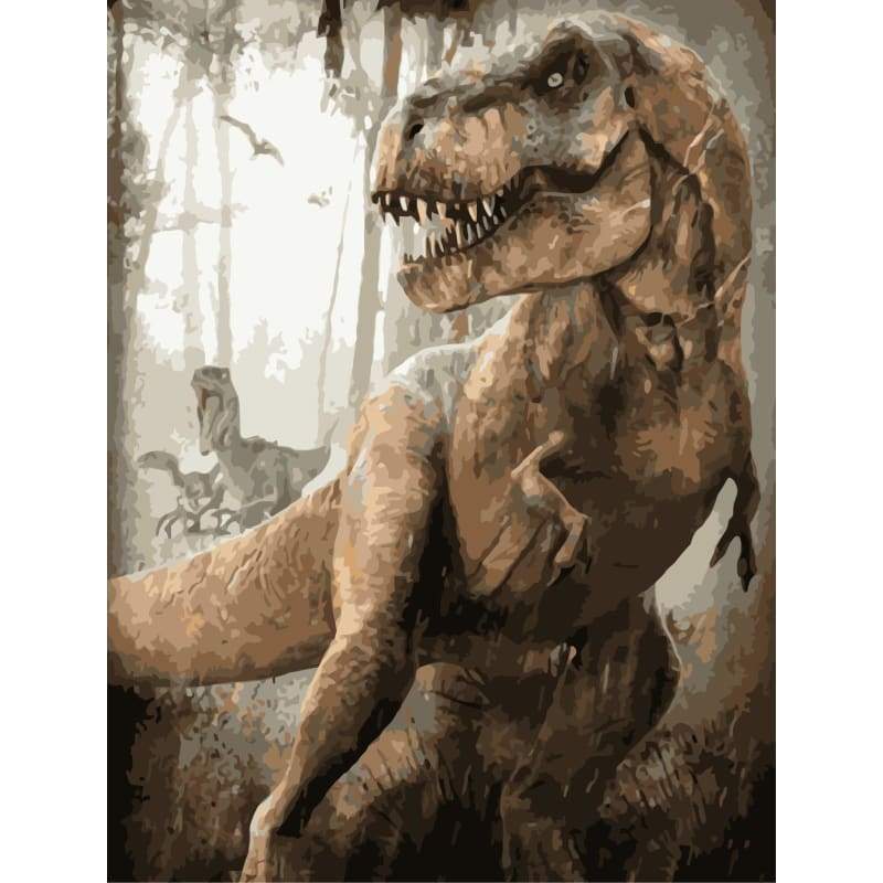Dinosaur Diy Paint By Numbers Kits WM-1198 - NEEDLEWORK KITS