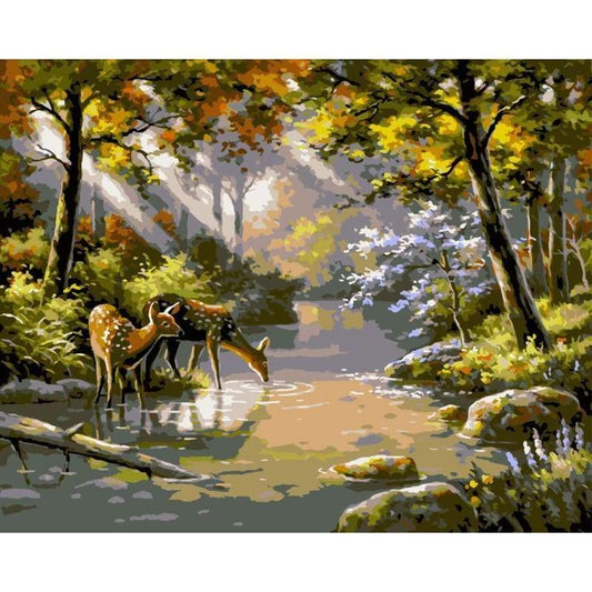 Diy Paint By Numbers Kits WM-242 ZXAN1862 - NEEDLEWORK KITS