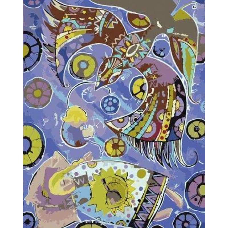 Diy Paint By Numbers Kits ZXB650 - NEEDLEWORK KITS