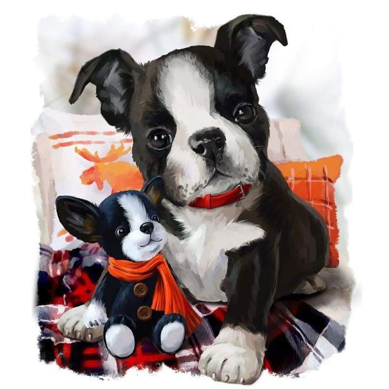 Dog Diy Paint By Numbers Kits PBN94138 - NEEDLEWORK KITS