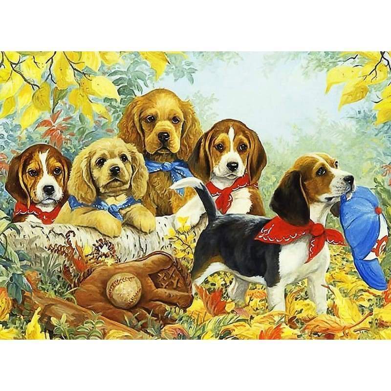 Dog Diy Paint By Numbers Kits VM95946 - NEEDLEWORK KITS