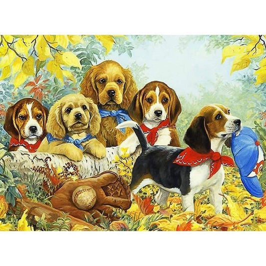 Dog Diy Paint By Numbers Kits VM95946 - NEEDLEWORK KITS