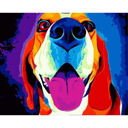 Dog Diy Paint By Numbers Kits WM-1323 - NEEDLEWORK KITS