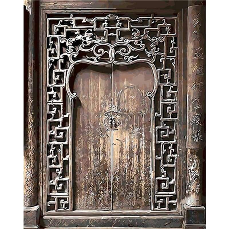 Door Diy Paint By Numbers Kits PBN94712 - NEEDLEWORK KITS