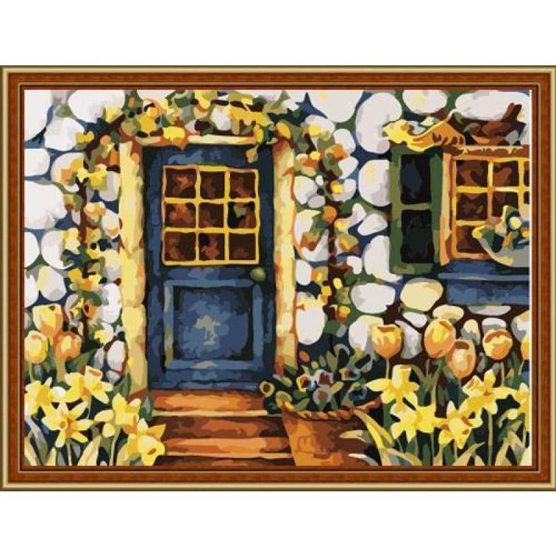 Door Diy Paint By Numbers Kits ZXE107 - NEEDLEWORK KITS