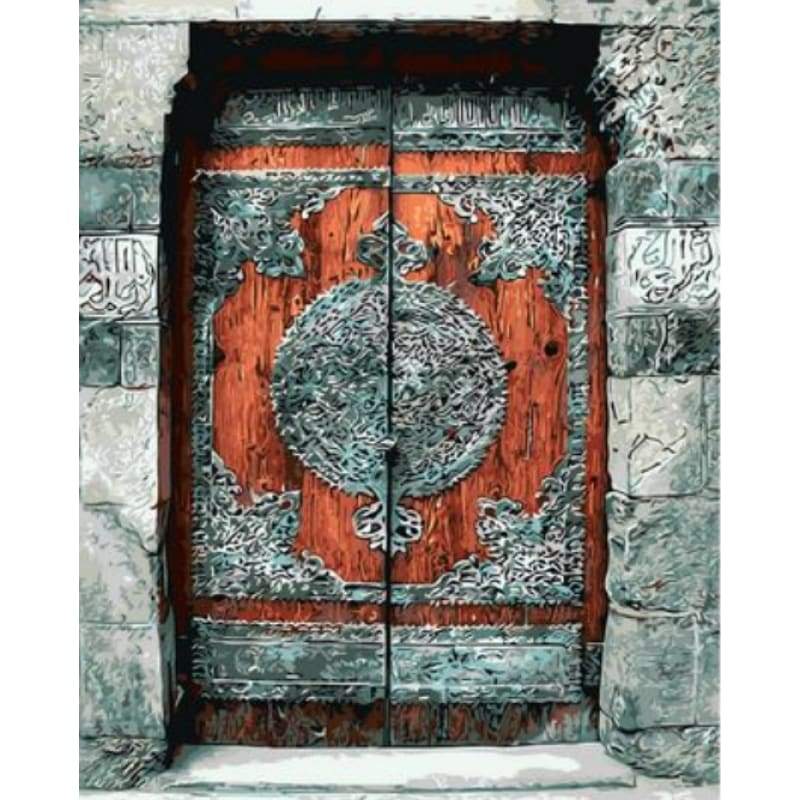Door Diy Paint By Numbers Kits ZXQ445-18 - NEEDLEWORK KITS