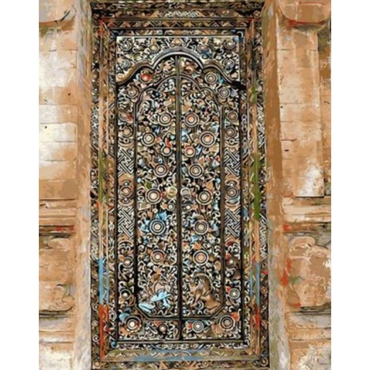 Door Diy Paint By Numbers Kits ZXQ451-21 - NEEDLEWORK KITS