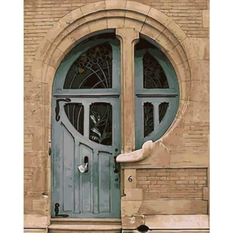 Door Diy Paint By Numbers Kits ZXQ452-21 - NEEDLEWORK KITS