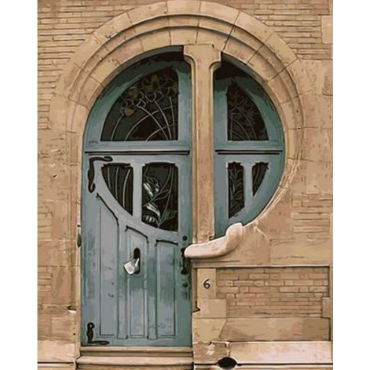 Door Diy Paint By Numbers Kits ZXQ452-21 - NEEDLEWORK KITS