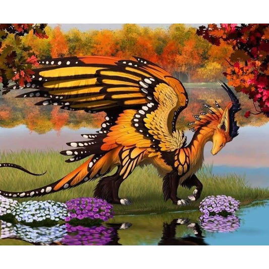 Dragon Diy Paint By Numbers Kits QFA90008 - NEEDLEWORK KITS