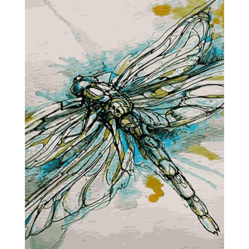 Dragonfly Diy Paint By Numbers Kits WM-1594 - NEEDLEWORK KITS