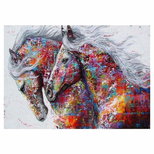 Dream Modern Art Popular Colorful Horse Diamond Painting