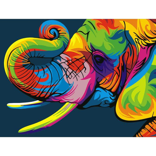 Elephant Diy Paint By Numbers Kits WM-1038 - NEEDLEWORK KITS
