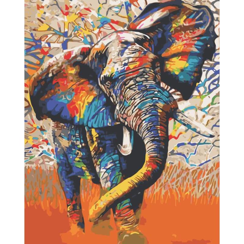 Elephant Diy Paint By Numbers Kits WM-1058 - NEEDLEWORK KITS