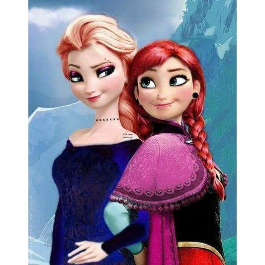 Elsa And Anna- Full Drill Diamond Painting - Special Order -