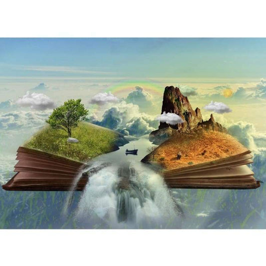 Fantasy Mystical Book Diy Paint By Numbers Kits VM95325 - NEEDLEWORK KITS