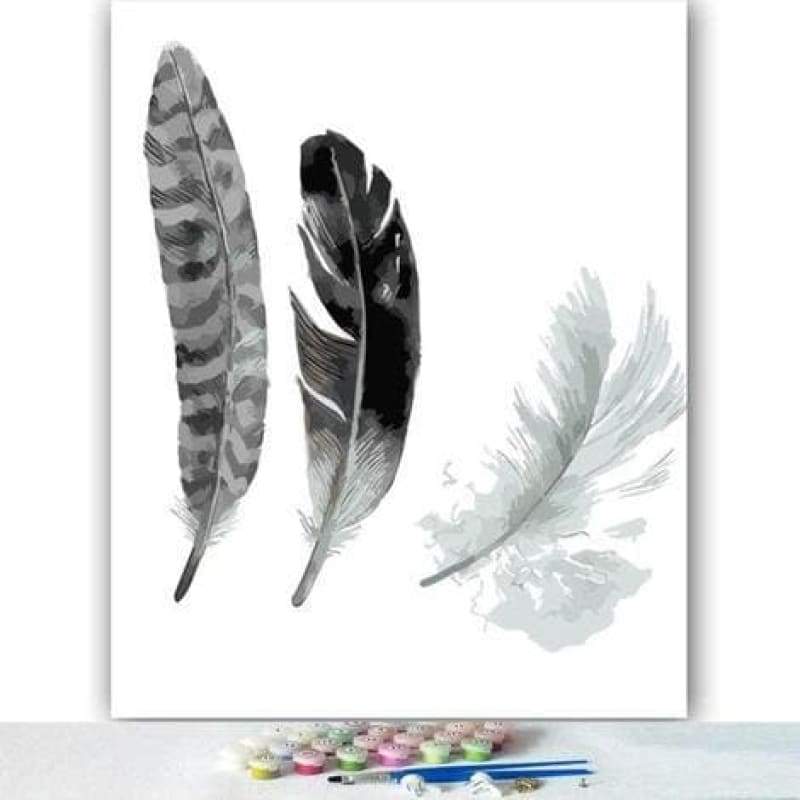 Feather Diy Paint By Numbers Kits PBN30150 - NEEDLEWORK KITS