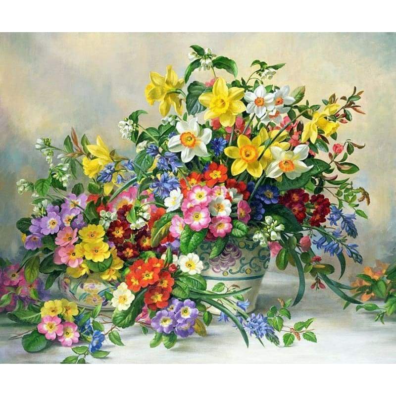 Flower Diy Paint By Numbers Kits PBN95213 - NEEDLEWORK KITS