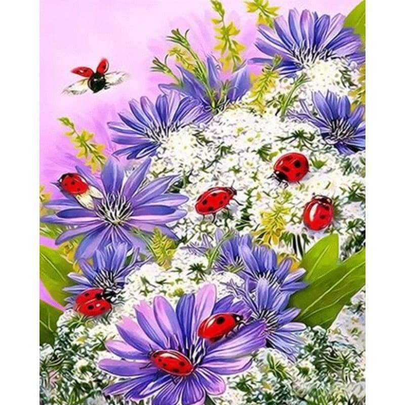 Flower Diy Paint By Numbers Kits ZXQ3479 - NEEDLEWORK KITS