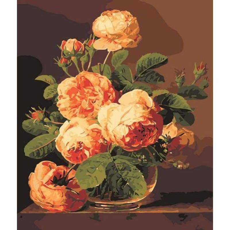 Flower Diy Paint By Numbers Kits ZXZ186 - NEEDLEWORK KITS