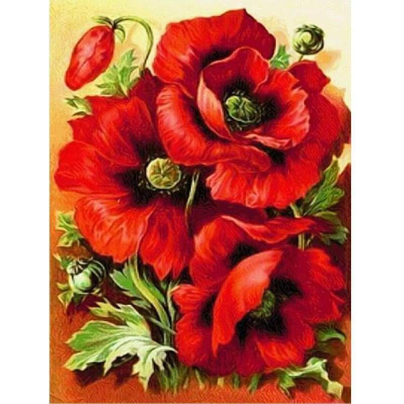Flower Diy Paint By Numbers PBN90295 - NEEDLEWORK KITS