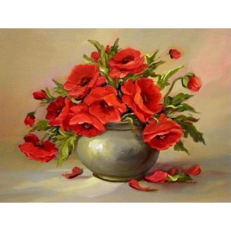 Flower In Bottle Paint By Numbers Kits PBN90690 - NEEDLEWORK KITS