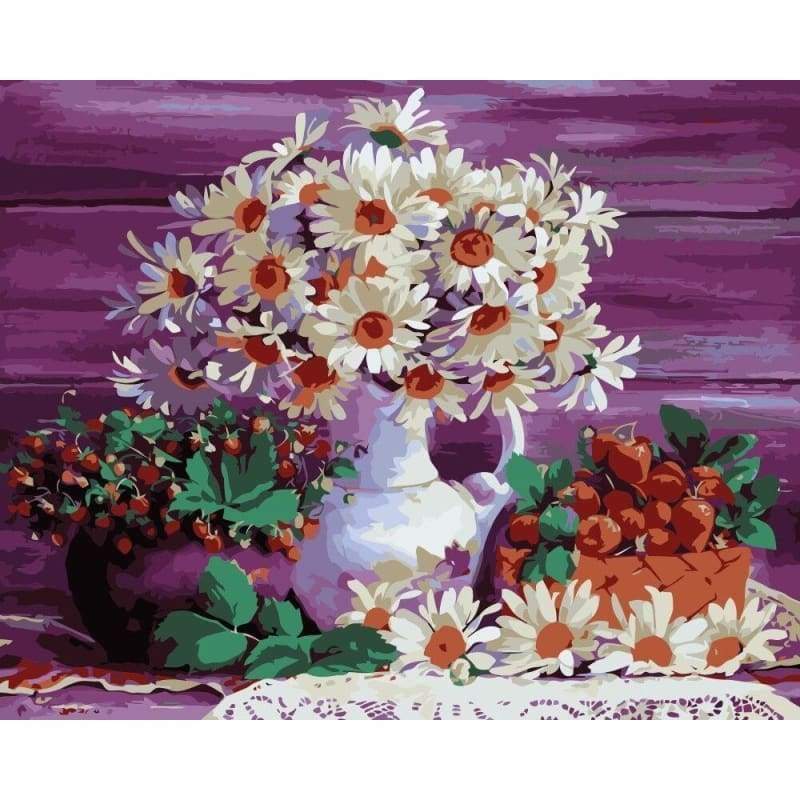 Flower In Bottle Paint By Numbers Kits PBN90694 - NEEDLEWORK KITS