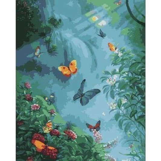 Flying Animal Butterfly Diy Paint By Numbers Kits ZXE340 - NEEDLEWORK KITS