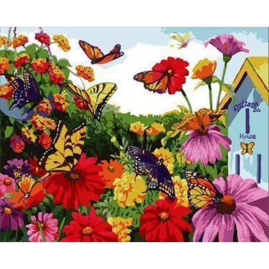 Flying Animal Butterfly Diy Paint By Numbers Kits ZXE344 - NEEDLEWORK KITS
