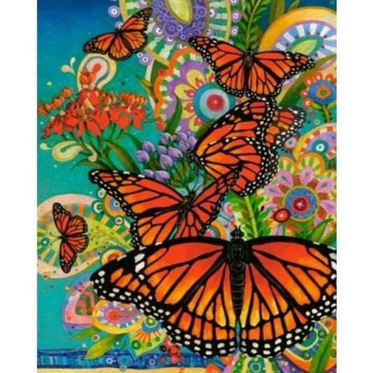 Flying Animal Butterfly Diy Paint By Numbers Kits ZXQ2331 - NEEDLEWORK KITS
