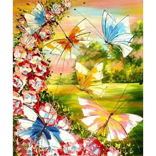 Flying Animal Butterfly Diy Paint By Numbers Kits ZXQ3775 - NEEDLEWORK KITS