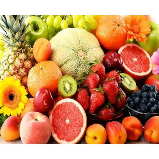 Fruit Paint By Numbers Kits ZXQ3394 - NEEDLEWORK KITS