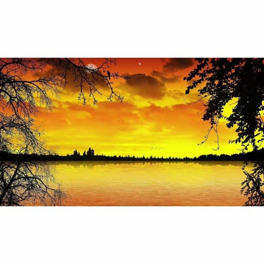 Full Drill - 5D Diamond Painting Kits Beautiful Orange Sky 