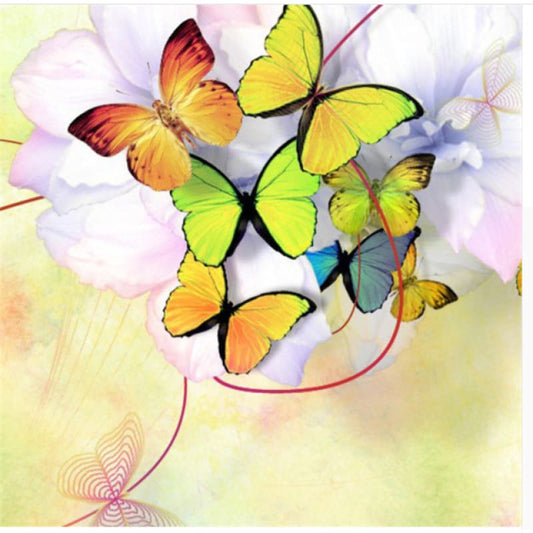 Full Drill - 5D Diamond Painting Kits Colorful Butterfly 