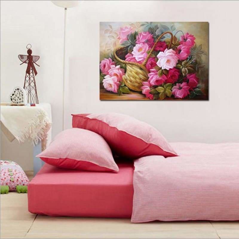 Full Drill - 5D Diamond Painting Kits Colorful Flowers In 