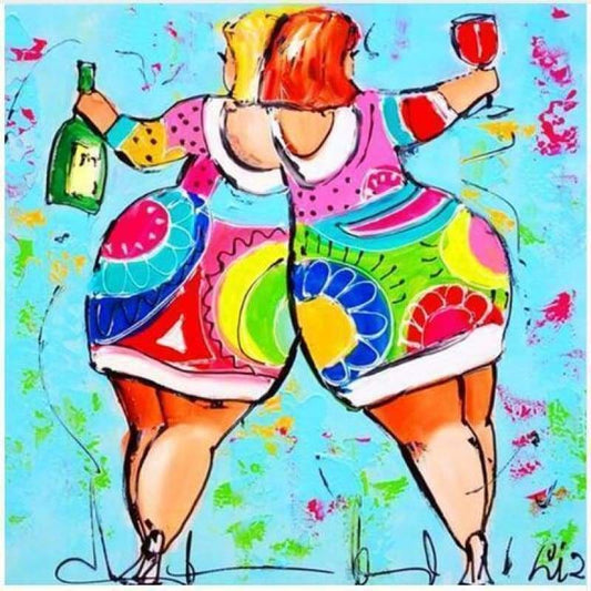 Full Drill - 5D Diamond Painting Kits Colorful Funny Fat