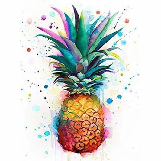 Full Drill - 5D Diamond Painting Kits Watercolor Pineapple