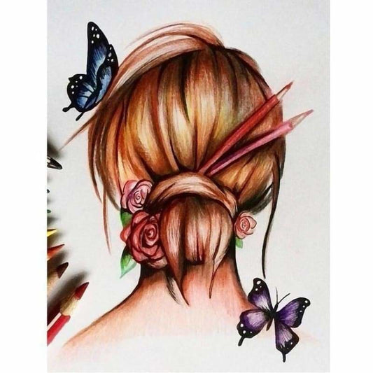 Full Drill - 5D Diamond Painting Kits Watercolor Portrait