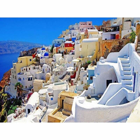 Full Drill - 5D DIY Diamond Painting Aegean Sea Embroidery