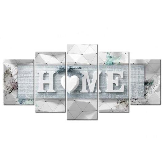 Full Drill - 5D DIY Diamond Painting Kits 5pcs Sweet Home