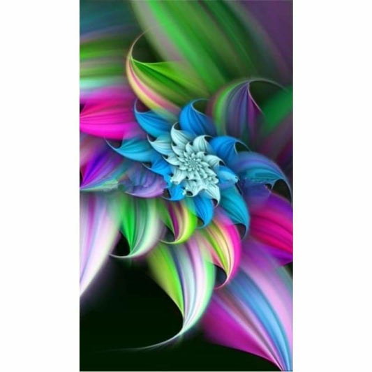 Full Drill - 5D DIY Diamond Painting Kits Abstract Flower -