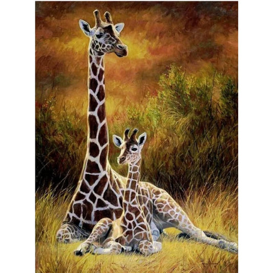Full Drill - 5D DIY Diamond Painting Kits Animal Giraffe 