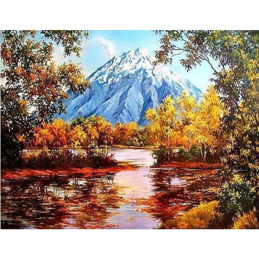 Full Drill - 5D DIY Diamond Painting Kits Autumn Mountain