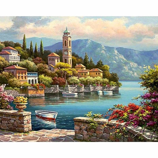 Full Drill - 5D DIY Diamond Painting Kits Beautiful Town By