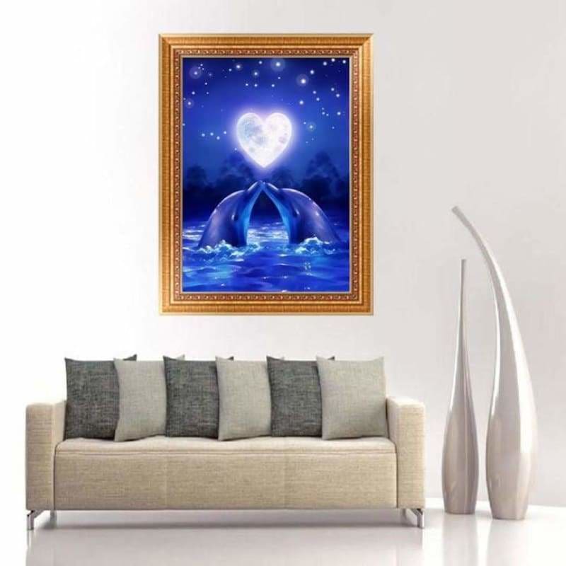 Full Drill - 5D DIY Diamond Painting Kits Blue Starry Night 