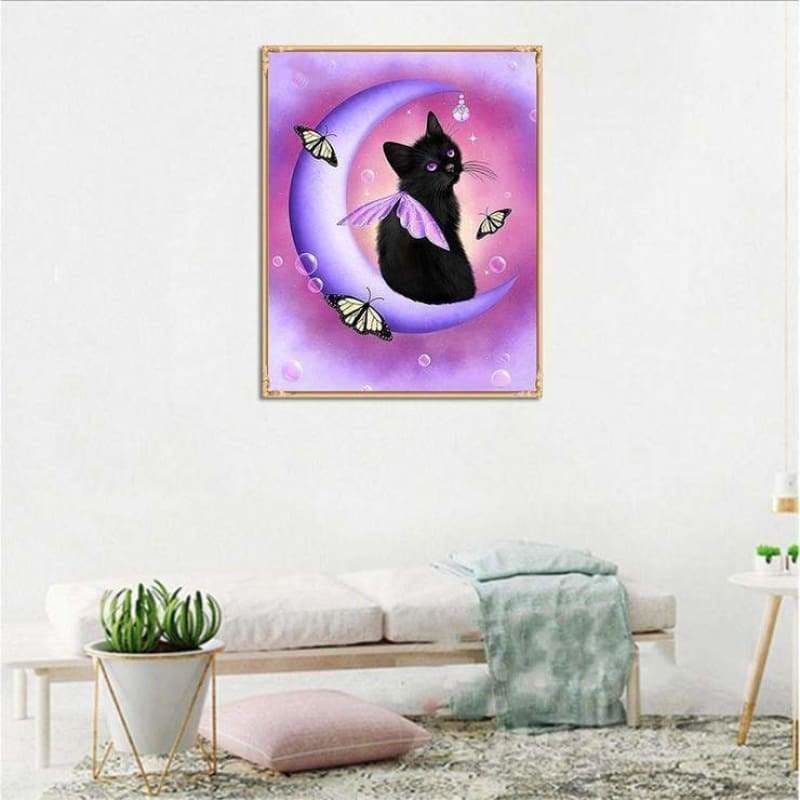 Full Drill - 5D DIY Diamond Painting Kits Cartoon Cat Elf On