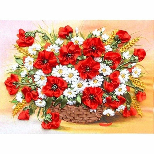 Full Drill - 5D DIY Diamond Painting Kits Cartoon Flowers