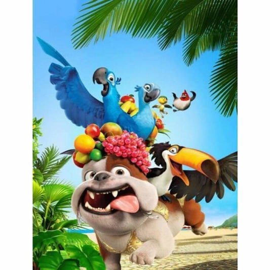 Full Drill - 5D DIY Diamond Painting Kits Cartoon Funny Dog 